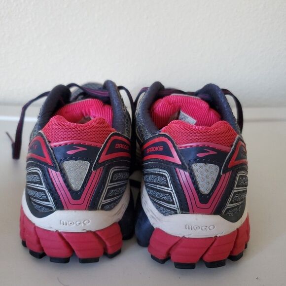 Brooks Womens Ghost 6 DNA Gray/Pink Athletic Active Running Sneakers Size 7 - Picture 5 of 15